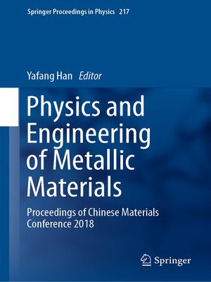 cover image of Physics and Engineering of Metallic Materials